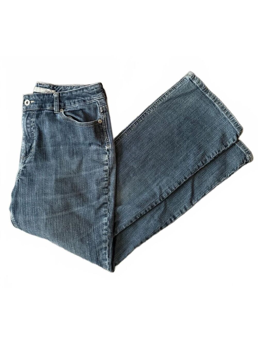Chico's Platinum Women's Denim Jeans Size 1.5 Short Medium Urban Streetwear City